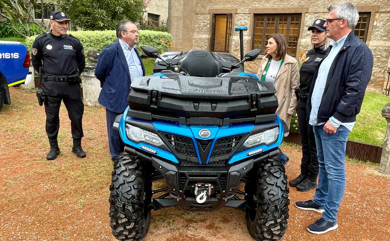 El nuevo quad con el que cuenta el Cuerpo de Policía de Noja.