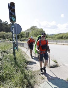 Imagen secundaria 2 - Estado actual de la carretera en la zona regulada por un semáforo. 