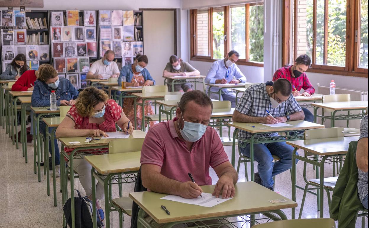 Opositores en el último proceso celebrado en Cantabria