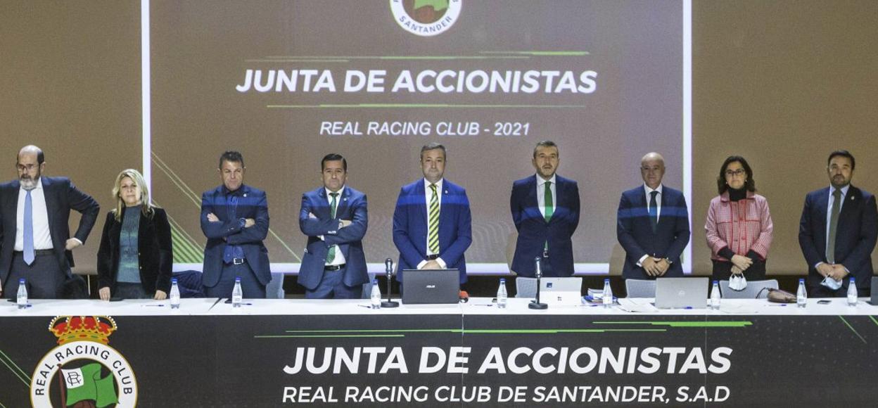 Imagen de una reciente junta de accionistas del Racing. 