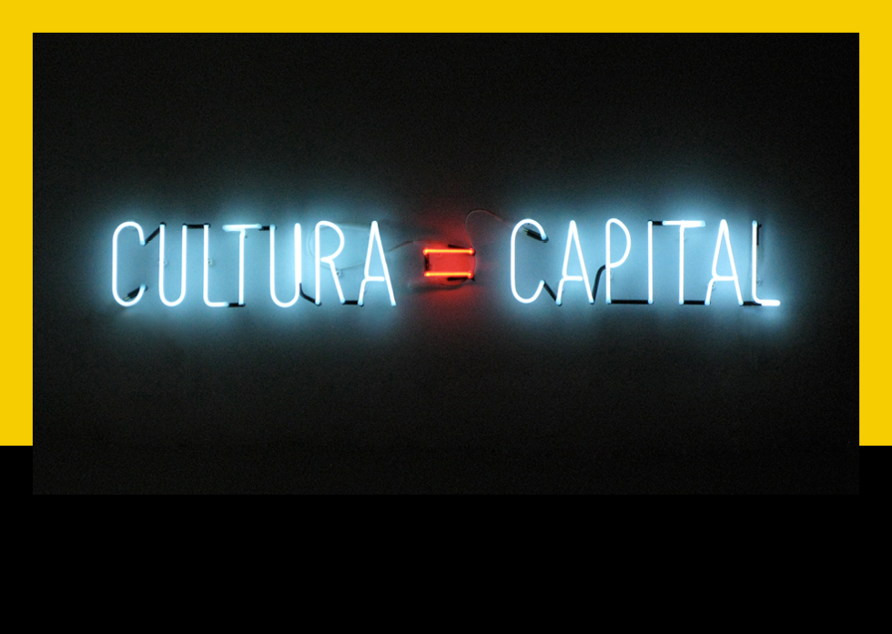 Alfredo Jaar, 'Cultura=capital'