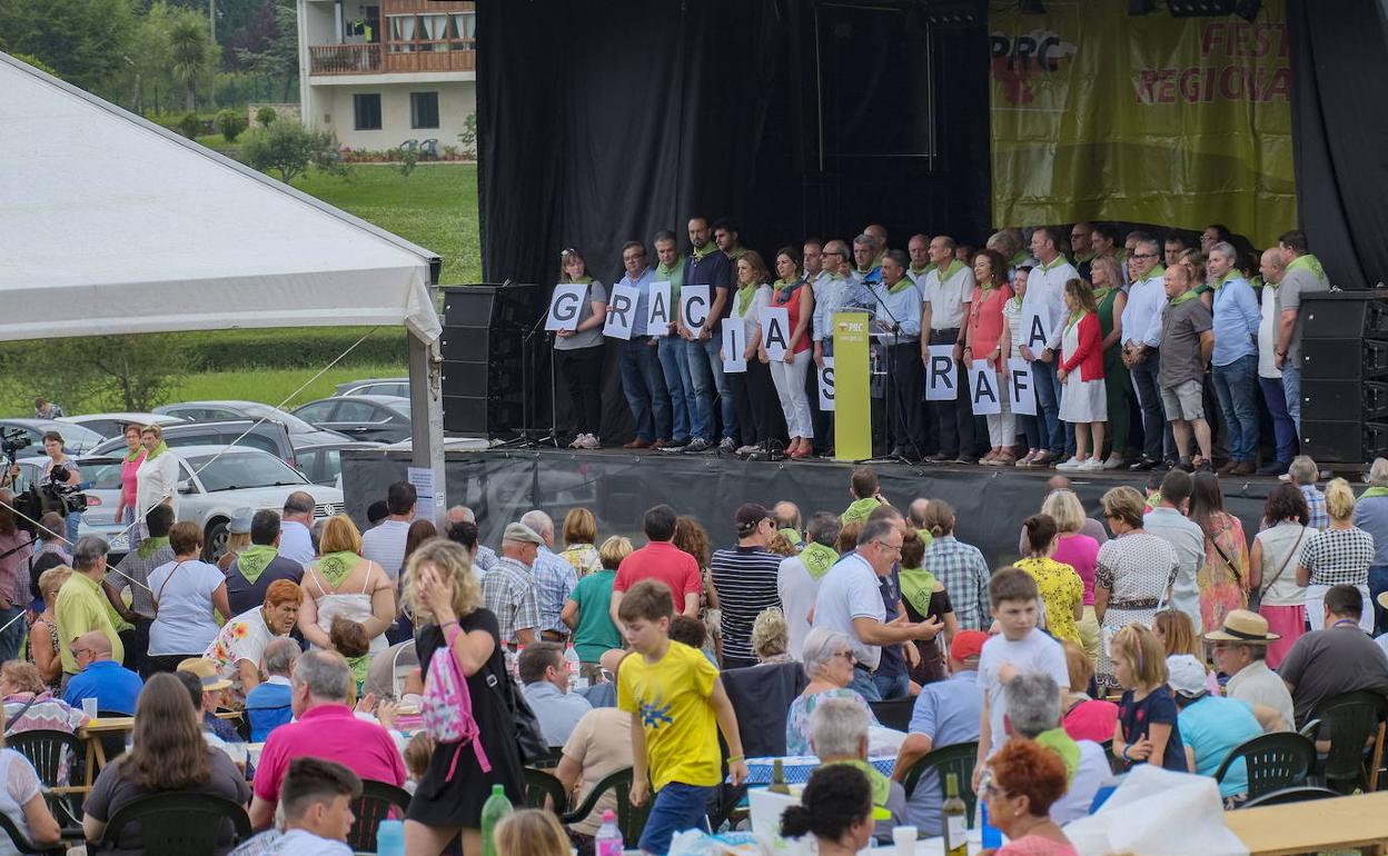 Imagen de la celebración de 2019 en Penagos, que rindió homenaje al fallecido Rafael de la Sierra