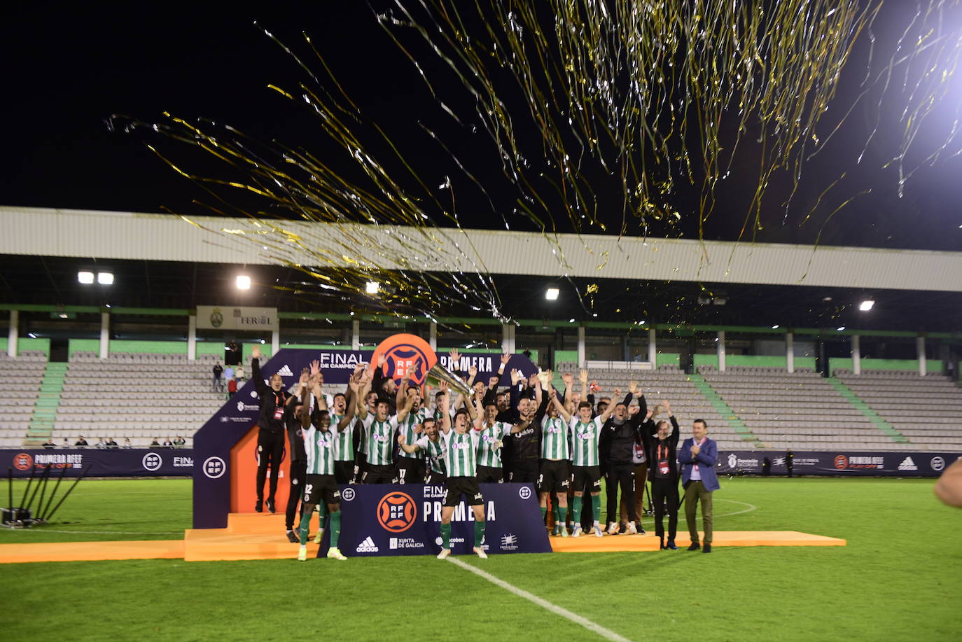 El club verdiblanco tira de oficio para conseguir el título de campeón de la Primera RFEF.