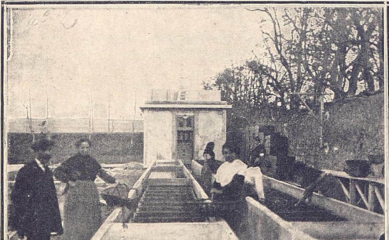 Instalaciones de la Ostrera, en Boo. 1913. 