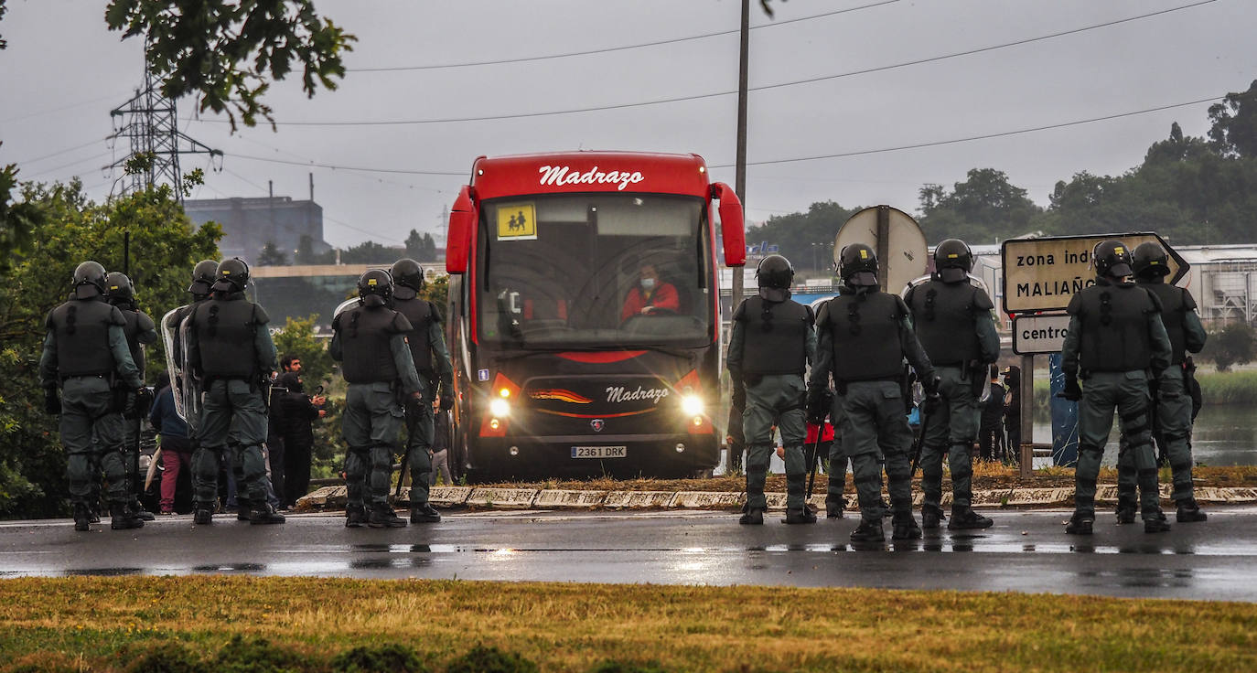 Importante presencia policial pasadas las 6 de la mañana