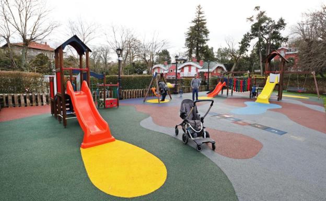 Parque infantil en Comillas. 