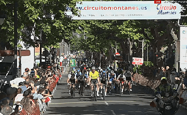 El ruso Syritsa bate al cántabro Kevin Suárez en la meta de Logroño