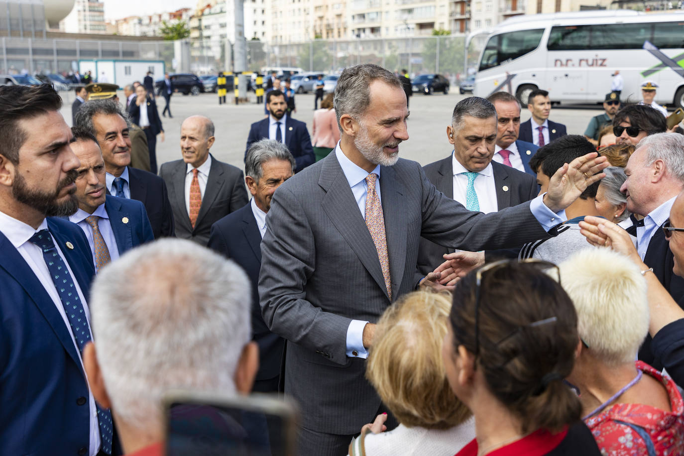 Saludando a los santanderinos