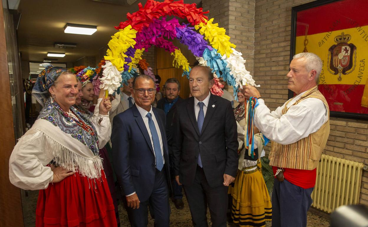 Fernández Rincón y Marcano, en el homenaje.