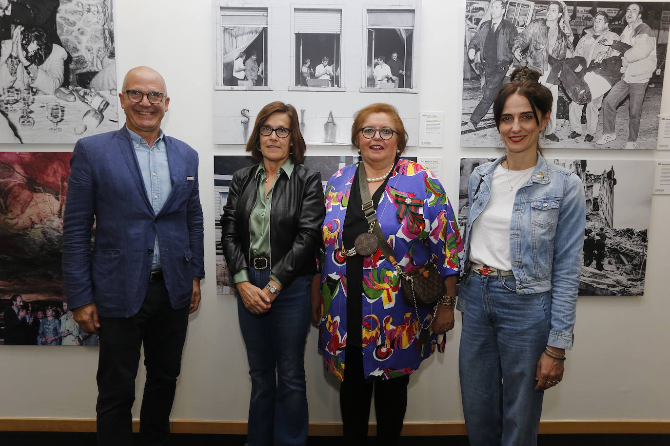 Pedro López (izquierda), Marta Higuera, Nieves Bolado y Marta Mena.