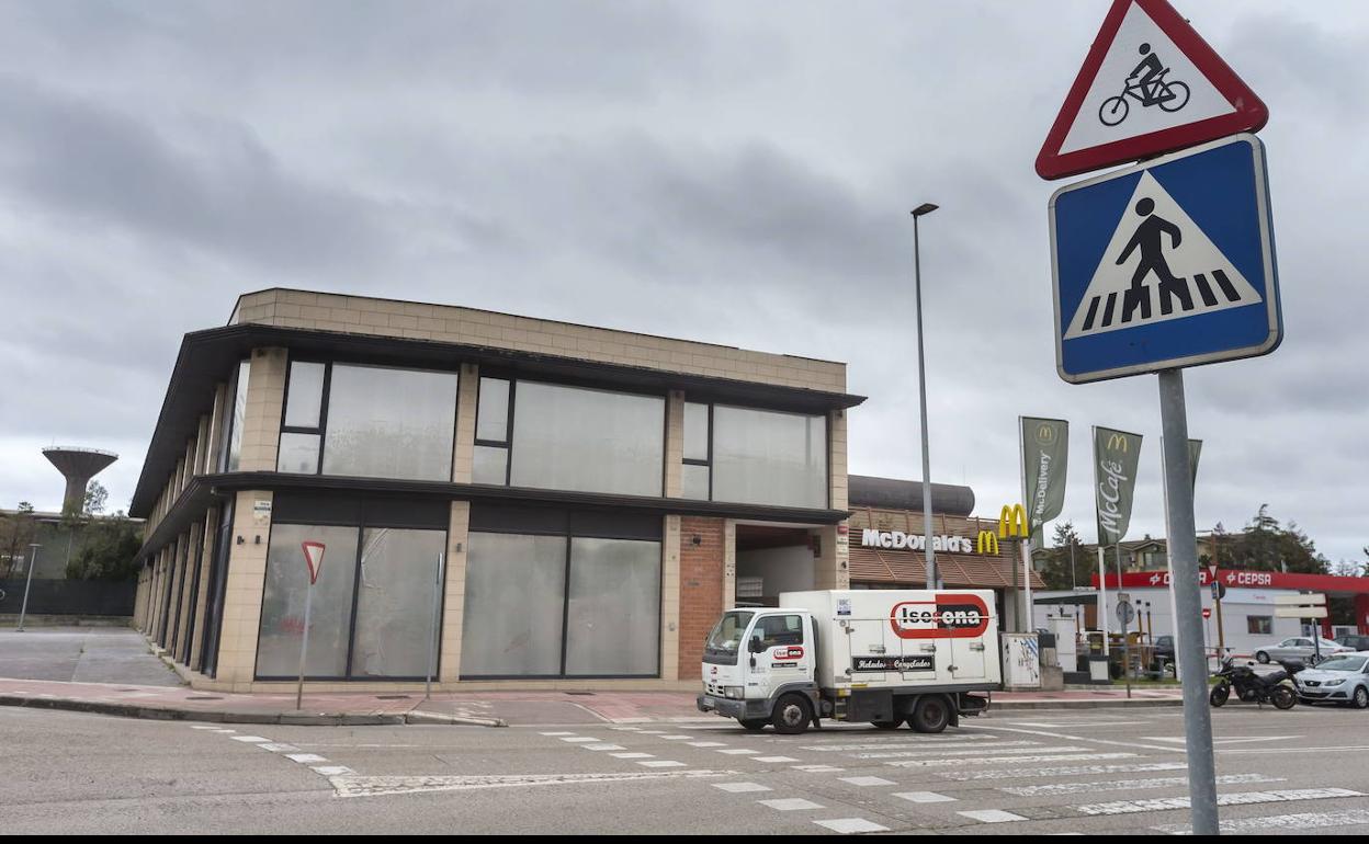 Edificio donde se estaban realizando las obras de la sala. 