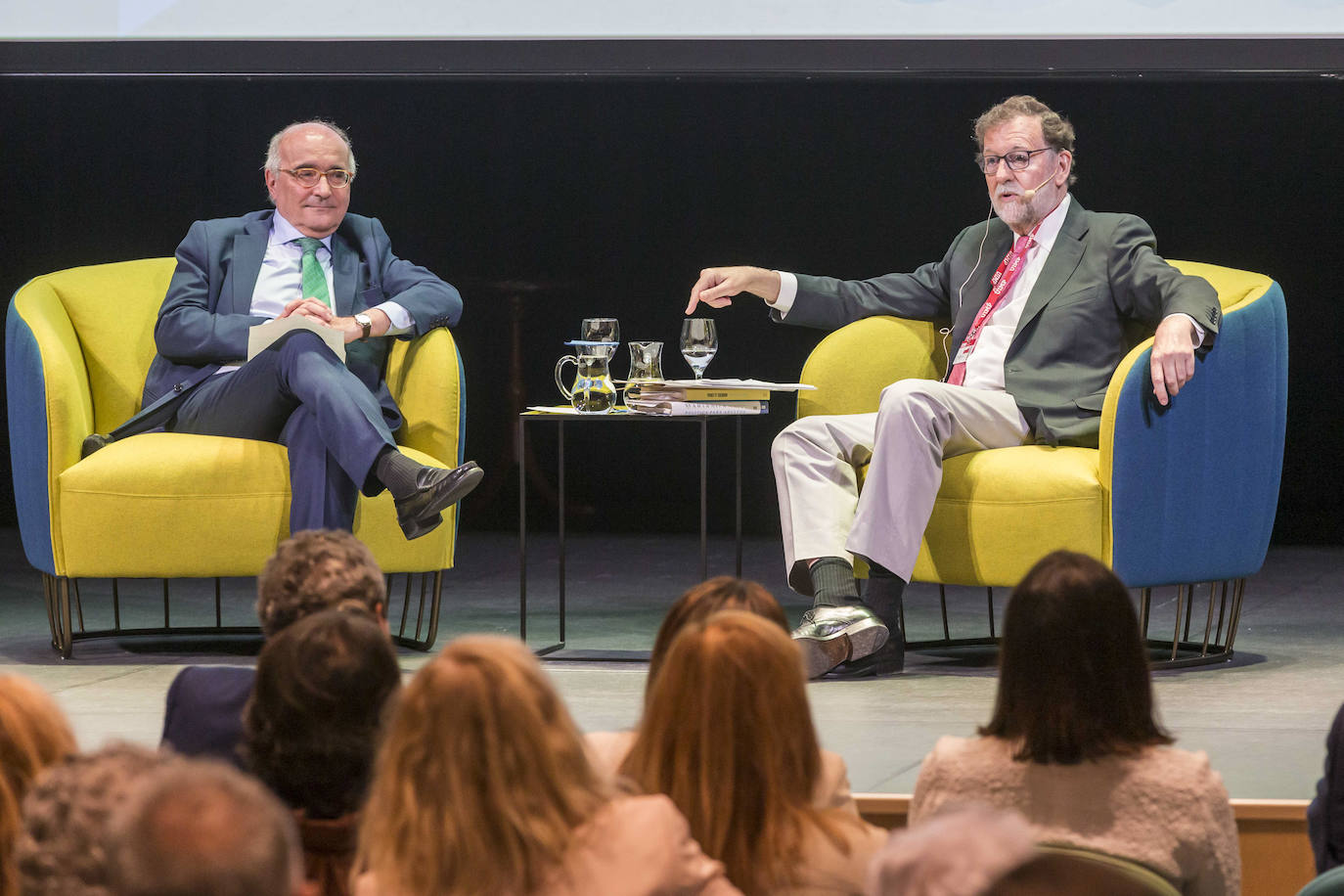 Benigno Pendás, máximo responsable de la Academia de las Ciencias Morales y Políticas, que este miércoles fue su interlocutor en la UIMP durante la última de las cuatro charlas protagonizadas por los expresidentes del Gobierno de España, destacó también del gallego su sentido común.