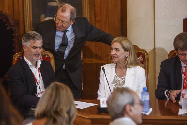 La infanta Cristina, en Santander para asistir a un curso.