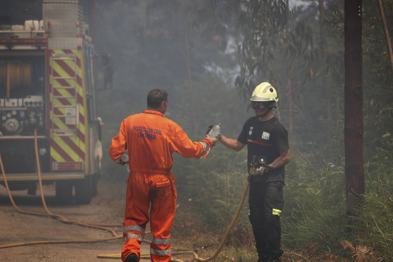 Fotos: La ola de calor deja el primer incendio intencionado