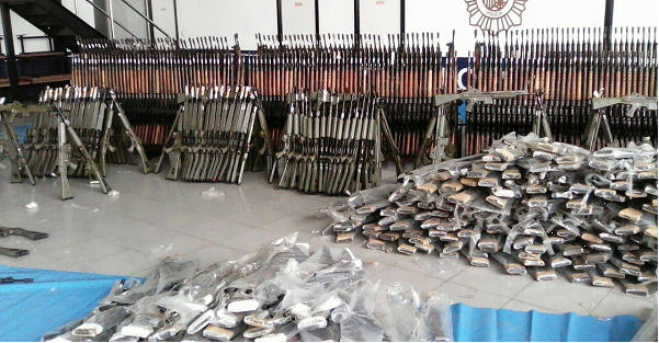 El mayor golpe contra el tráfico de armas se queda en pólvora mojada