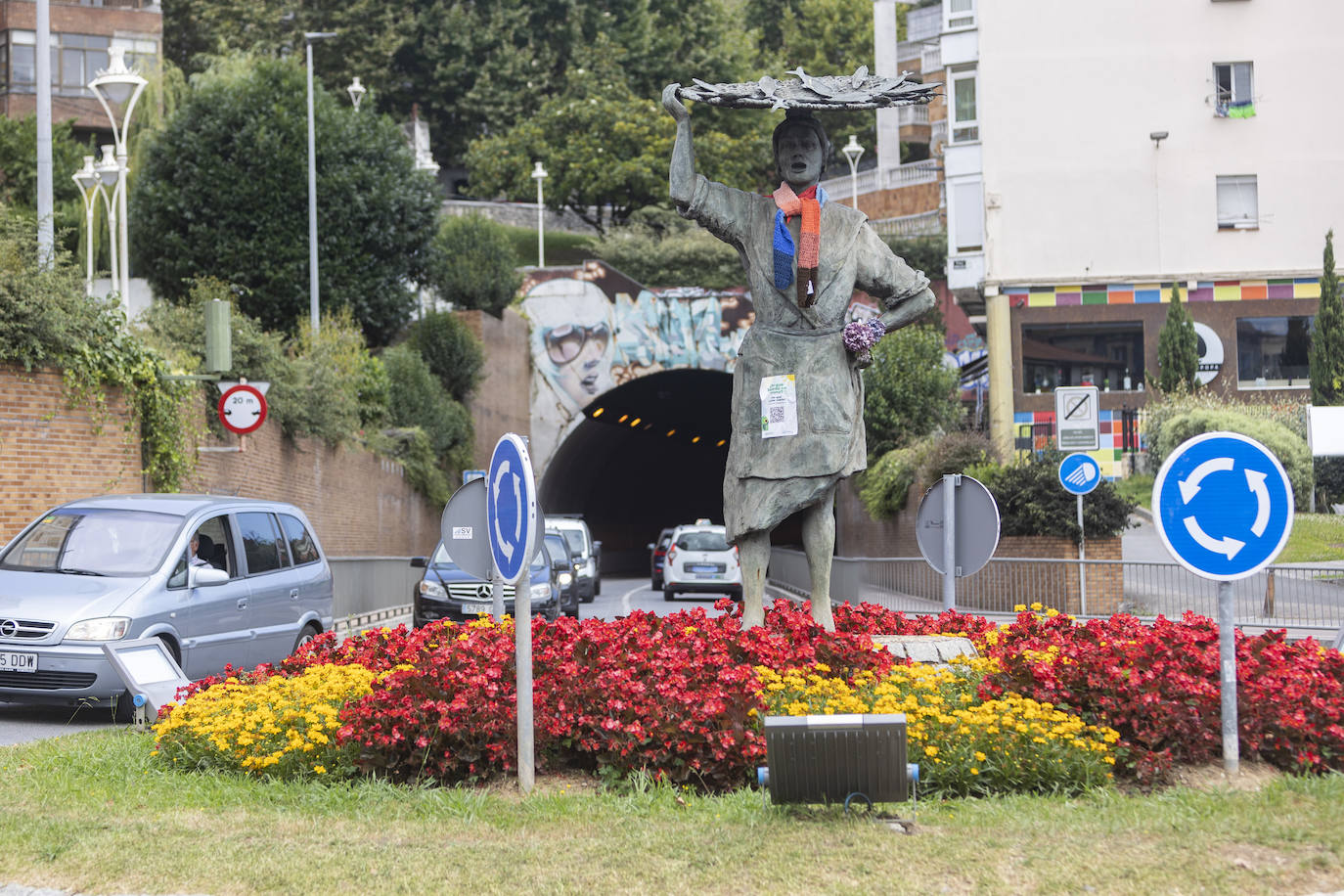 Fotos: Bufandas contra el cambio climático