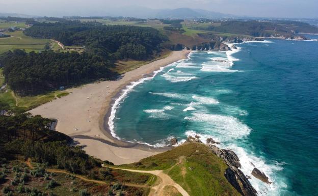 La playa de Frejulfe.