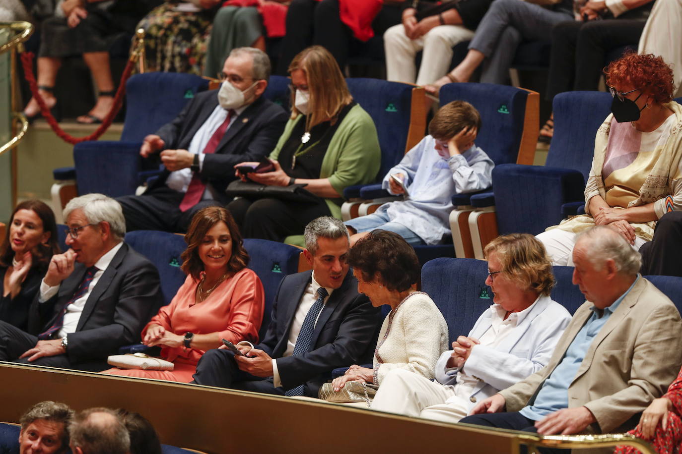 Imagen del palco del Palacio de Festivales en el concierto inaugural del Encuentro Música y Academia.