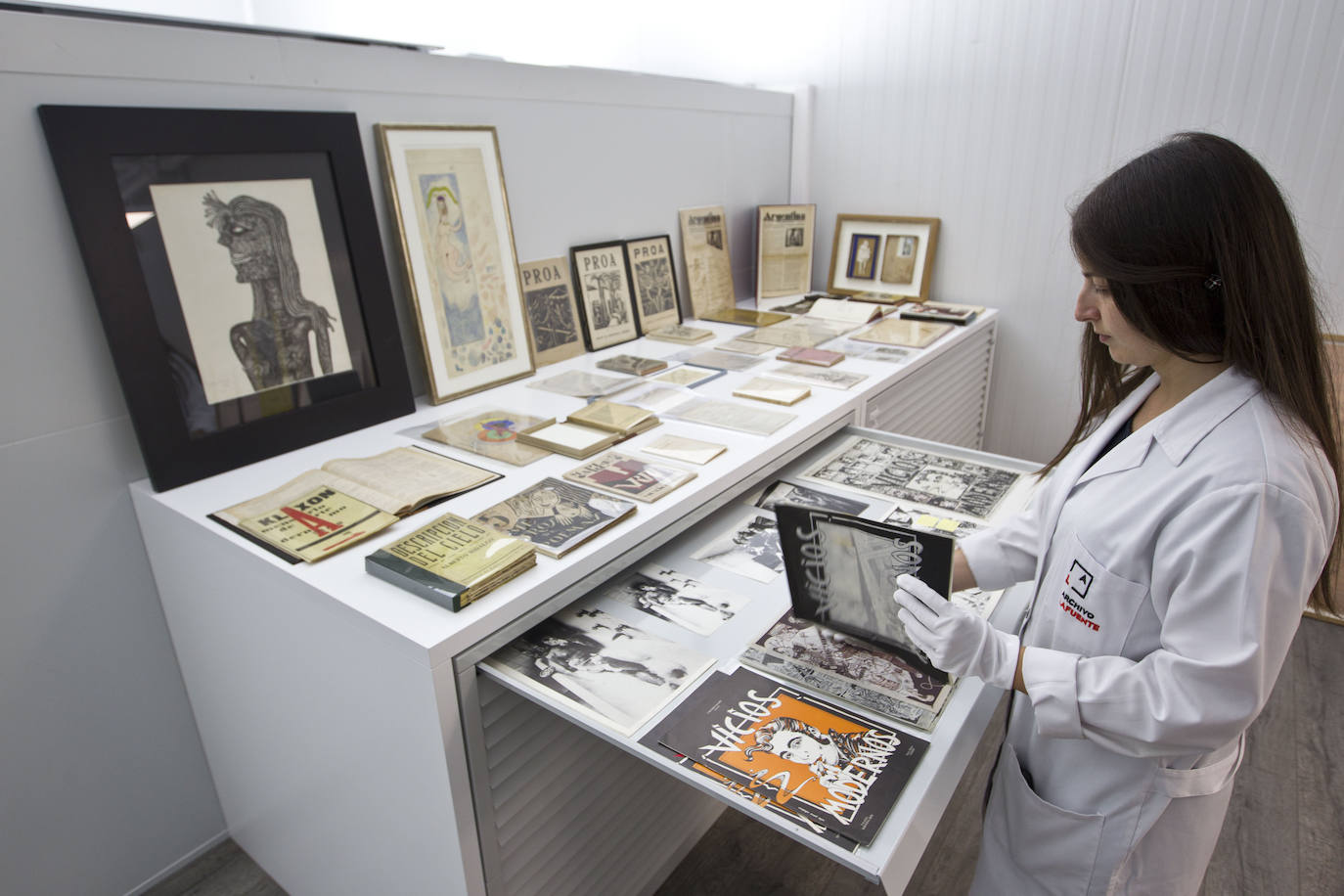 Imagen de los fondos del Archivo Lafuente en las instalaciones de Heras