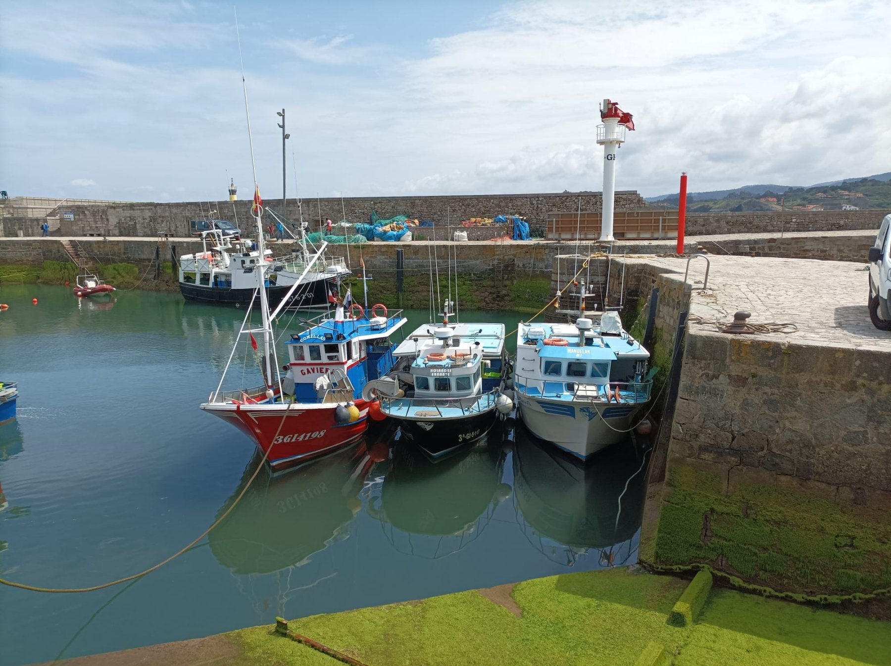 Zona del 'muellucu' donde se levantará la plataforma flotante. 