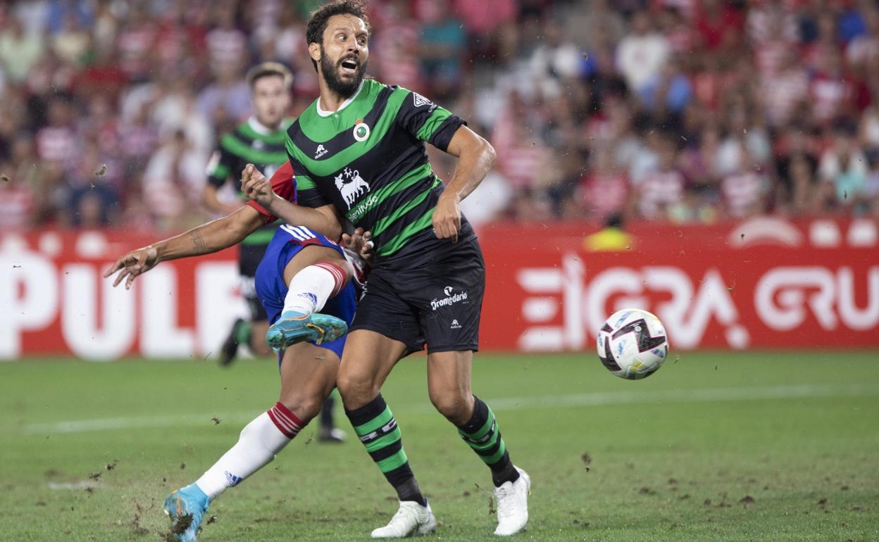 Germán, durante el partido contra el Granada. 