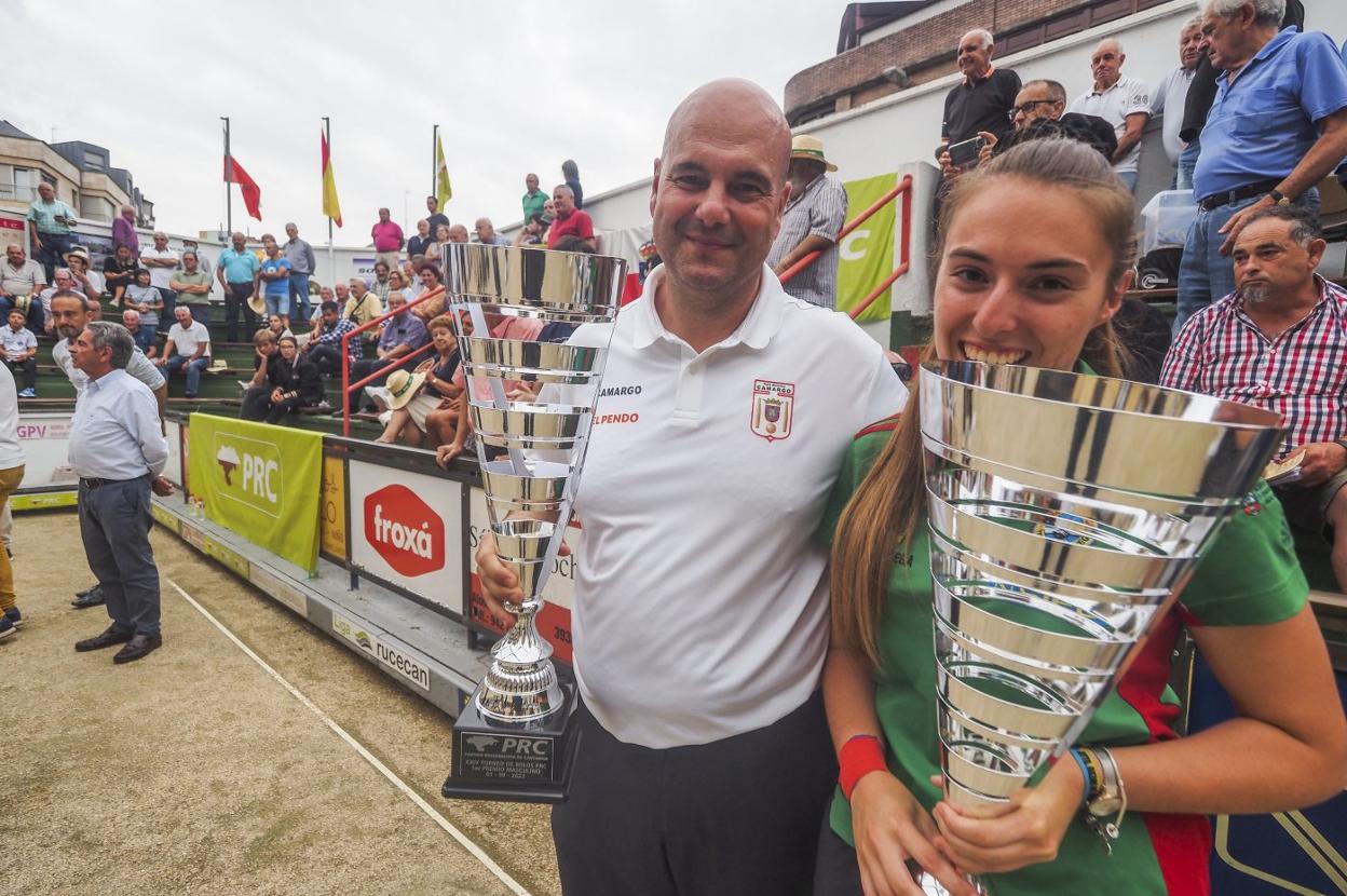 Jesús Salmón e Iris Cagigas se llevaron ayer el Torneo del PRC. 