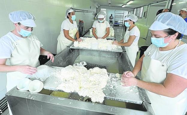 Imagen principal - La Jarradilla, la quesería que ofrece talleres para escolares y familias