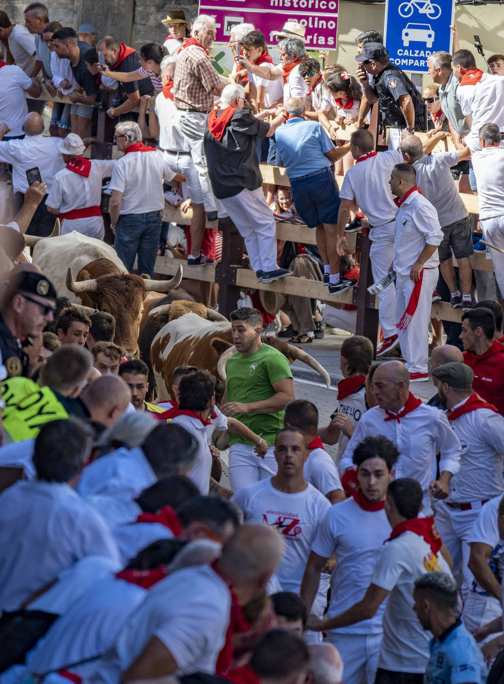 Fotos: Emocionante tercer encierro de las Fiestas de Ampuero