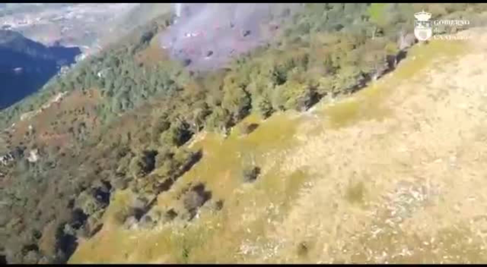 Incendio en Bárcena de Pie de Concha, en el entorno de Montabliz