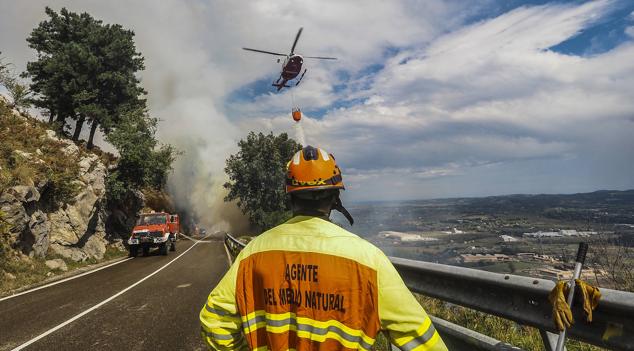 Imágenes del helicóptero del Gobierno de Cantabria.