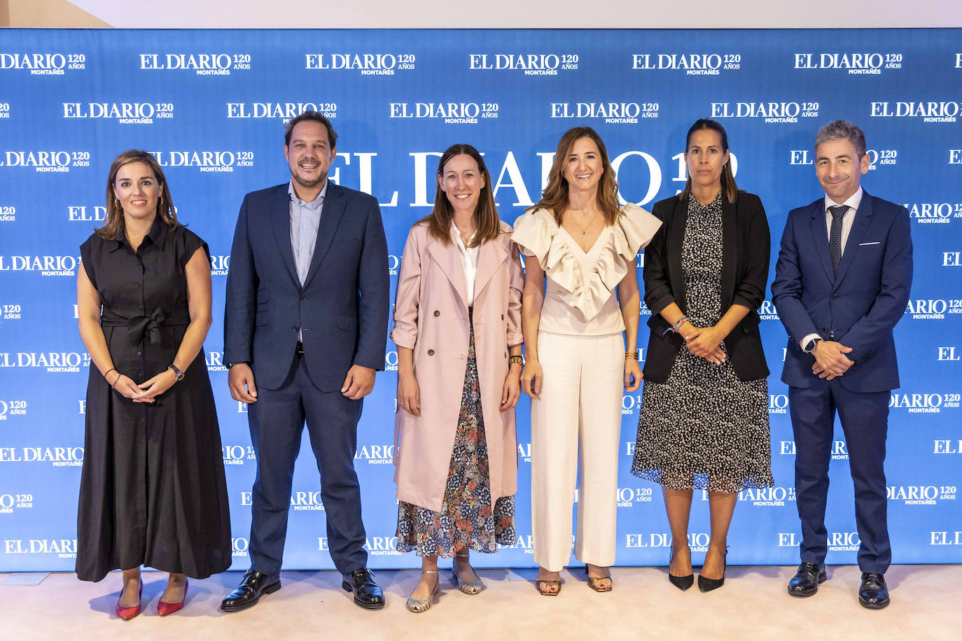 Ainhoa Novo (izquierda), Fran Solans, María Teresa Herrera, Eva González, Iraide Antón y Enrique Noriega.