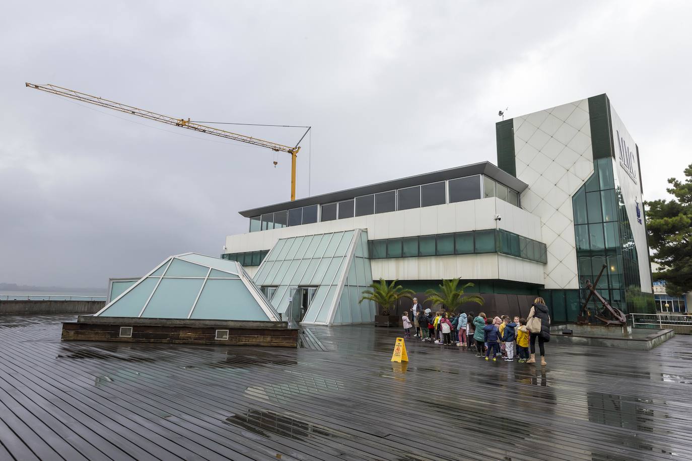 Fotos: Visita a las obras del Museo Marítimo