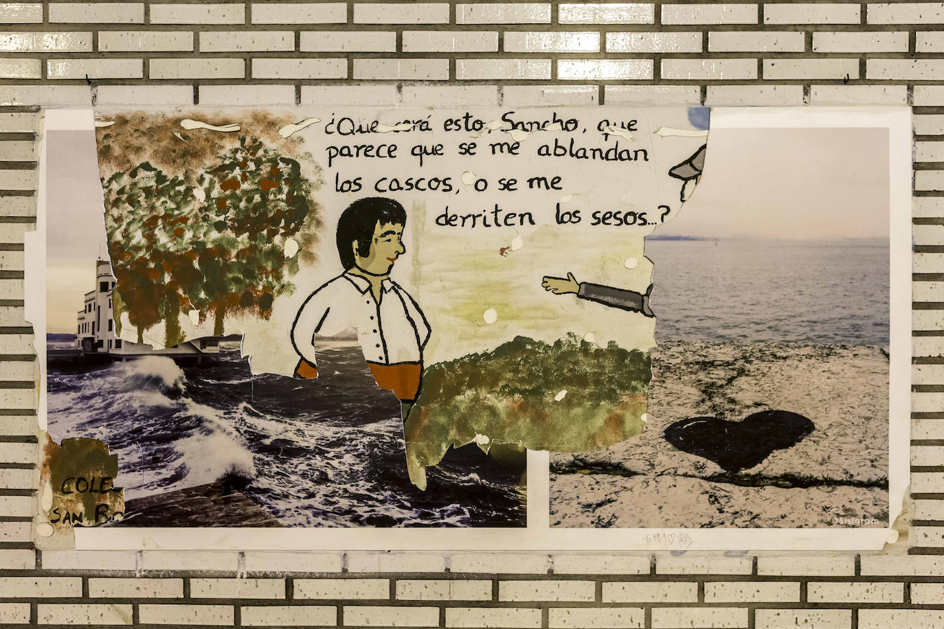 Fotos: Murales y fotos vandalizados en el el túnel de Pasaje de Peña