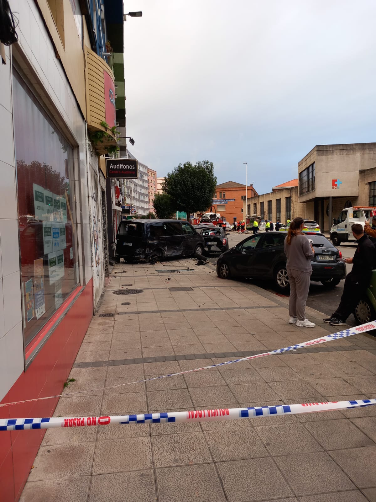 Fotos: El accidente en la calle Castilla, en imágenes