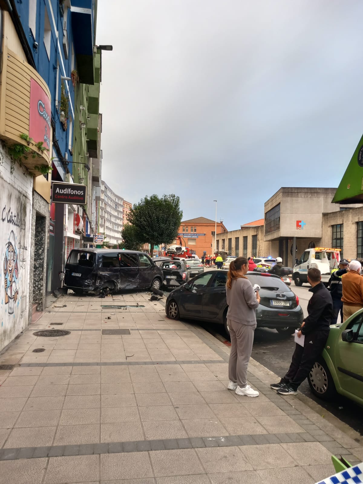 Fotos: El accidente en la calle Castilla, en imágenes