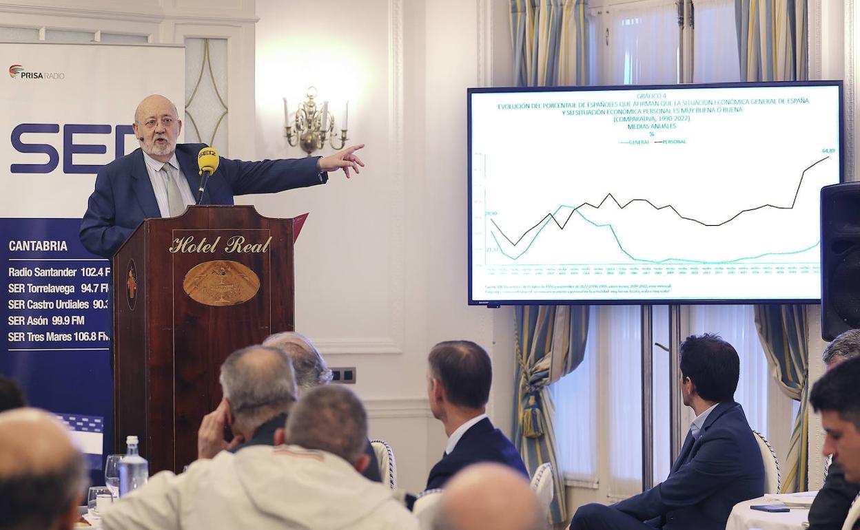 José Félix Tezanos, en el foro de la Ser en Santander.