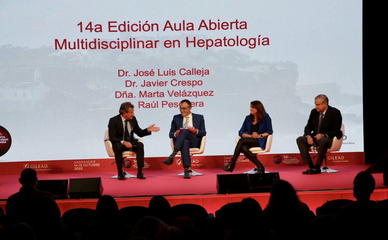 Acto inaugural del la XIV Edición del Aula Abierta Multidisciplinar en Hepatología. 