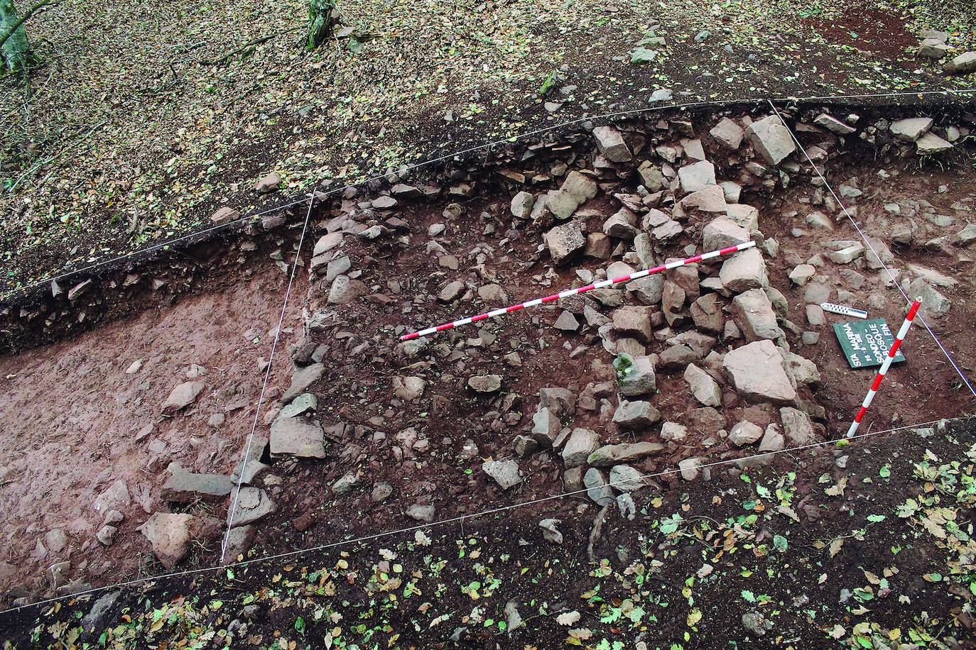 Detalle de una de las zonas de excavación.