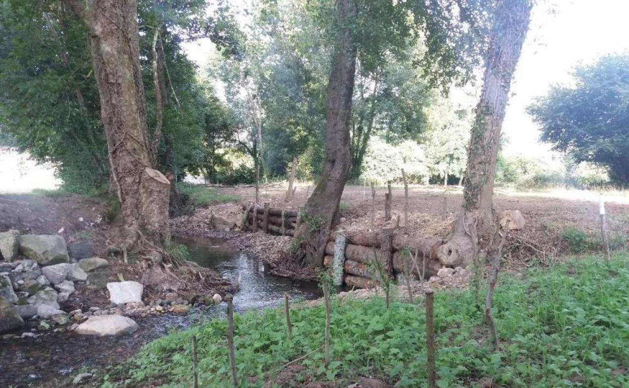 Arroyo La Plata, en localidad de Argomeda, en Villafufre. 