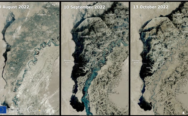 Imagen aérea de Pakistán.