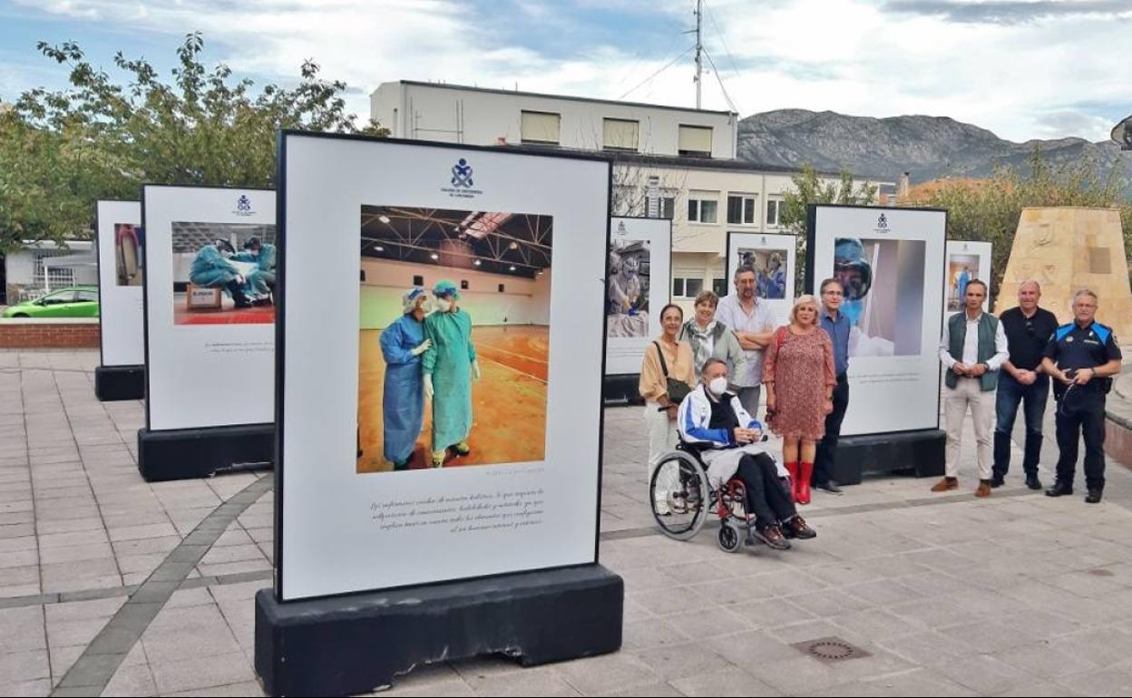 Inauguración de la exposición en Los Corrales.