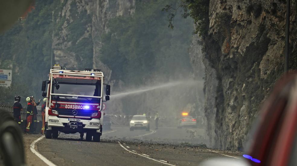 Incendios forestales desatados el jueves en Cantabria