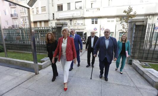 La consejera de Educación, esta mañana en la sede del Gobierno regional. 