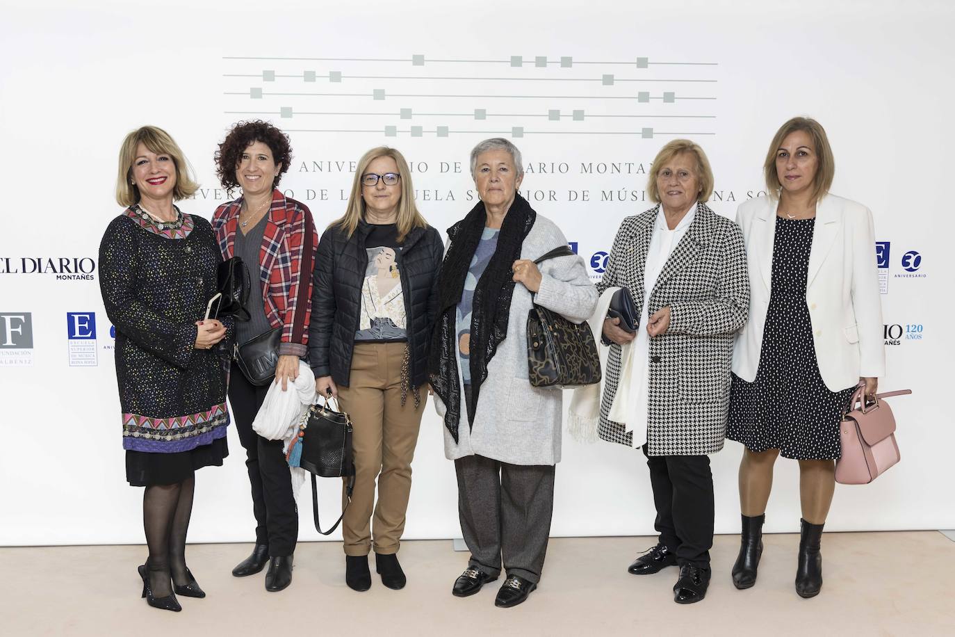 Gloria Fabuel, Pilar Páez, Placi Soberón, Milagros Soberón, Maria Rosa Seco y Maria Rosa García.