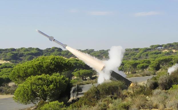 Sistema antimisiles Aspide del Ejército del Aire.