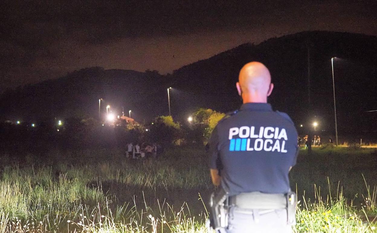 Imagen de una intervención de la Policía Local.