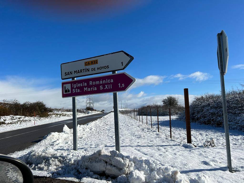 Fotos: Imágenes de nieve en el Sur de Cantabria: Valderredible y Valdeolea