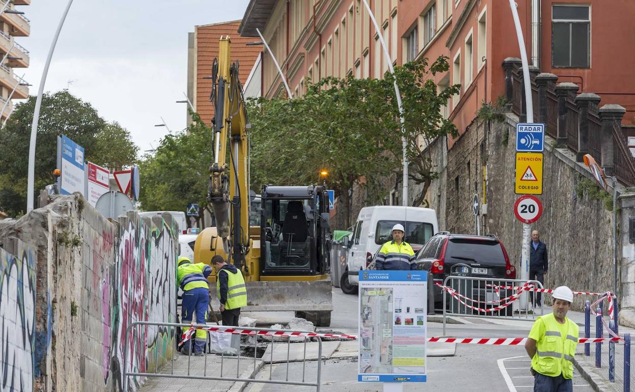 Imagen de los trabajos de estos días en Canalejas