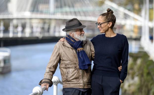 Michael y Carmen Chaplin en Bilbao.