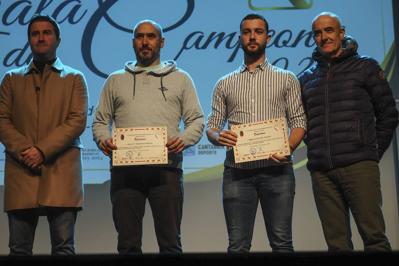 Luis Antonio Sañudo, Juan Carlos Gutiérrez, Miguel del Río y Fernándo Soroa.